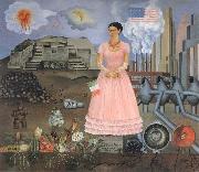 Frida Kahlo Self-Portrait on the Borderline Between Mexico and the United States oil painting reproduction